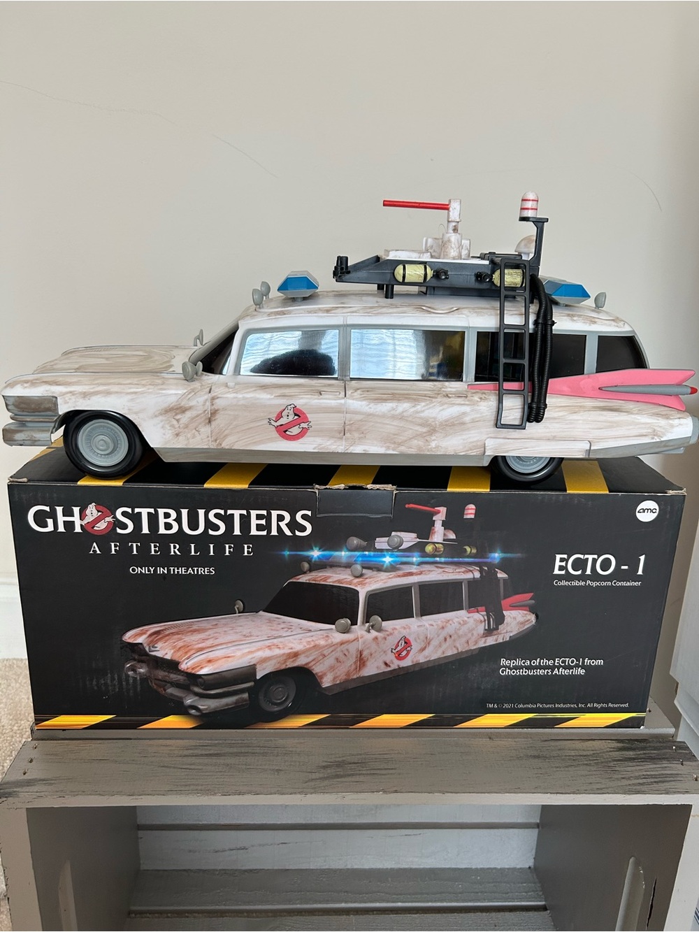 Ghostbusters Afterlife Ecto 1 Popcorn Container AMC Exclusive Ltd Edition NIB